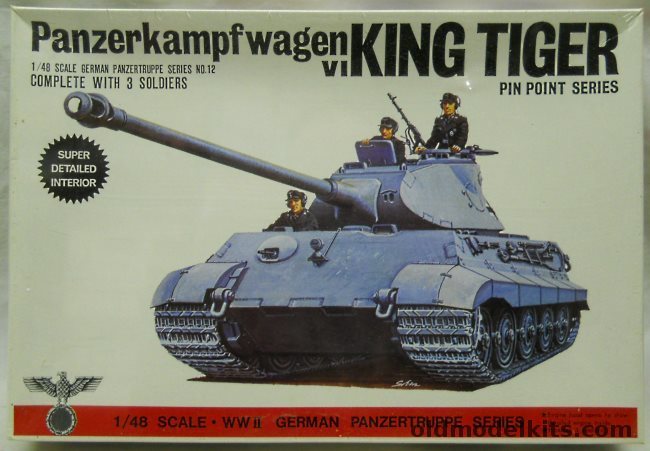 Bandai 1/48 Panzerkampfwagen Panzer VI King Tiger, 8241 plastic model kit